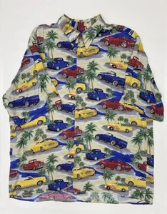 Vintage Reyn Spooner Shirt Men's American Classics Car Hawaiian Button Up 2XL - Picture 1 of 4