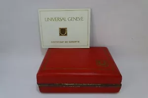 Scatola orologio universale Ginevra e garanzia, vintage anni '60 - Foto 1 di 12