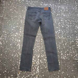 Levis 511 Mens Size W34-L36 Denim Jeans pants Red Outside Tab Cotton gray - Imagen 1 de 10