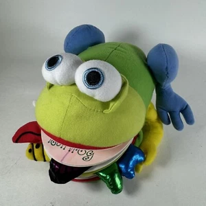 Dragonfly Design Plush Frog Book Monday The Bullfrog Matthew Van Fleet 8" 2006 - Picture 1 of 11