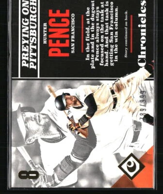 Hunter Pence 2017 Panini Chronicles #12  Baseball Card /999 - Image 1 of 2
