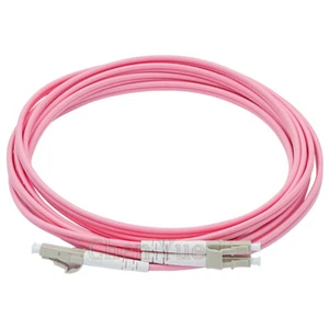 10M LC to LC UPC Duplex Fiber Cable OM4 Multimode 3.0mm Fiber Optic Patch Cord  - Picture 1 of 4