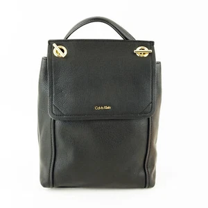 Calvin Klein Toggle Small Leather Backpack $298, Black - Picture 1 of 4