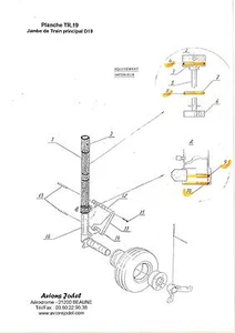 KIT JOINTS TRAIN D'ATTERRISSAGE JODEL D19 - Imagen 1 de 1