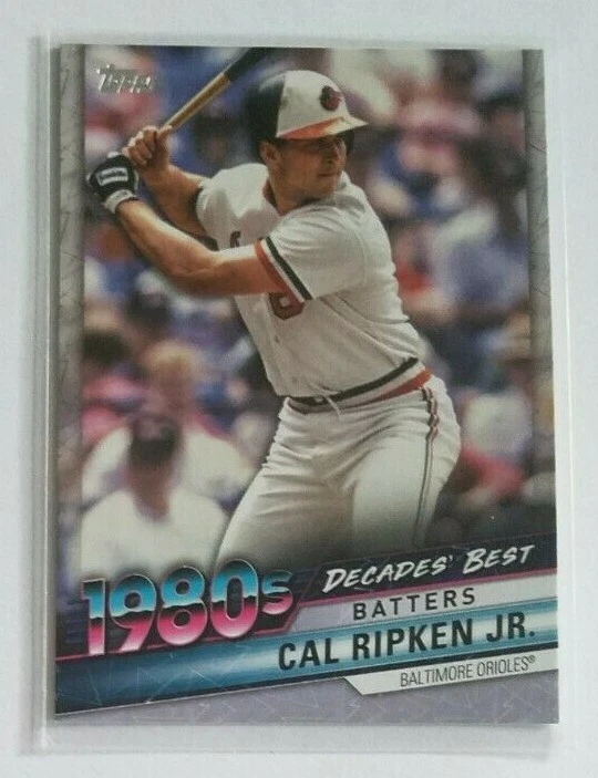 Cal Ripken Jr. (Orioles) 2020 Topps baseball Decades' Best Batters 1980s - Image 1 of 1