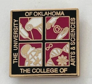 University Of Oklahoma OU College Of Arts & Sciences Lapel Pin - Picture 1 of 3