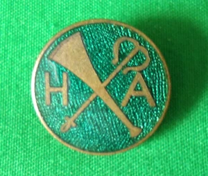 Vintage 1950s The Hound Association Group Dog Show 20mm Metal Enamel Pin Badge - Picture 1 of 2