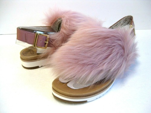 UGG HOLLY SANDALO DONNA PELLE DI PECORA ROSA ALBA US 7 UK 5 EU 38 JP 24