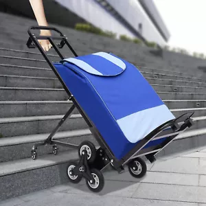 Carrello arrampicata scale resistente pieghevole camion manuale carrello 460 libbre 6+2 ruote - Foto 1 di 15