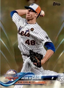 Actualización Topps Gold Parallel 2018 #US177 Jacob DeGrom 1420/2018 Mets - Imagen 1 de 1