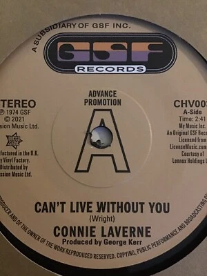 DEMO - Connie LaVern - Can’t Live Without You / Anderson Bros- I Can See Him - Image 1 of 2