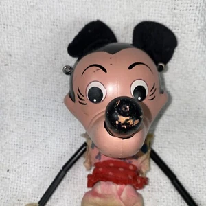 Disney Minnie Mouse Vintage String Puppet Figurine (No Strings) Unique Toy - Picture 1 of 15