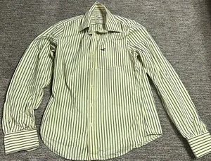 HOLLISTER CALIFORNIA LONG SLEEVE MENS SHIRT SIZE MEDIUM YELLOW/BLUE STRIPE - Picture 1 of 6