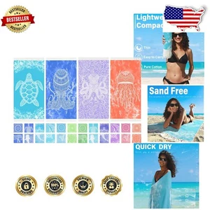 Animal Pattern Extra Large Quick Dry Beach Towels - Perfect Summer Essentials - Picture 1 of 10