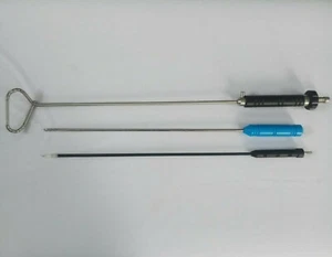 Laparoscopic L-Hook Monopolar Electrodes Snake Liver Retractor Myoma Screw Set - Picture 1 of 12