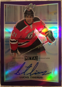 2015-16 Leaf Metal Prismatic Purple #BALT1 Lucas Thierus Auto /15 