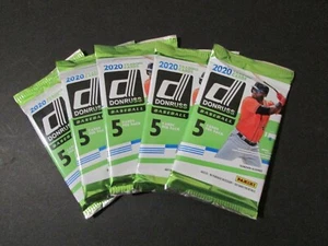 Lot of (5) 2020 Donruss Baseball Dollar Tree Unopened Packs Yellow Parallels! - Picture 1 of 3