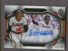 2021 Topps Tribute Engraved Greats Rod Carew HOF Signed AUTO 21/50 Angels