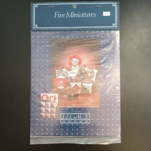 Trapunta cinque miniature motivo artigianale stella piegata capanna di tronchi Shoo Fly piatto Dresda - Foto 1 di 6