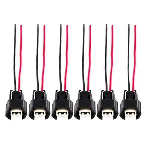 6 conectores inyector de combustible cola de cerdo para Nissan 300ZX VG30DETT para Infiniti J30 - Imagen 1 de 8