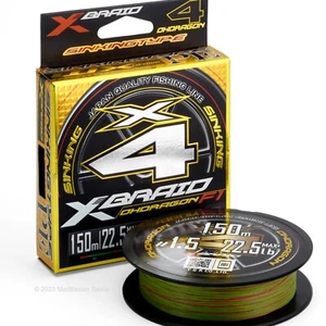 YGK X-Braid Ohdragon F1 x4 SS1.40 Sinking PE Braid Fishing Line - Picture 1 of 5