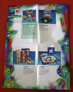 Alter original Werbeflyer WERBUNG MB Spiele 90er Jenja, Das waren Zeiten.... u.a - Picture 1 of 2