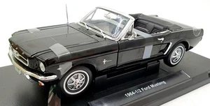 Welly 1/18 Scale Diecast 12519W - 1964-1/2 Ford Mustang Convertible - Black - Picture 1 of 5