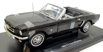 Welly 1/18 Scale Diecast 12519W - 1964-1/2 Ford Mustang Convertible - Black - Image 1 of 4