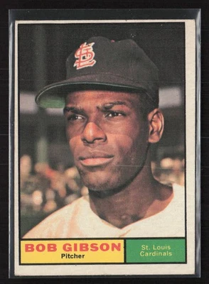 1961 Topps #211 Bob Gibson - ¡Ex/Ex+ Set Break! Foto 1 de 2