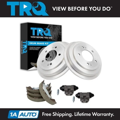 TRQ Rear Brake Shoe & Drum Kit Fits 2017-2019 Hyundai Elantra - Image 1 of 4