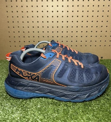 Hoka One One Stinson ATR 5 Trail Running Shoes Blue Orange Mens Size 10 - Image 1 of 4