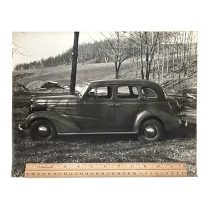 Vtg 1930s Chevrolet Master Deluxe Auto Gelatin Silver Print Photo 14" x 11" - Picture 1 of 13