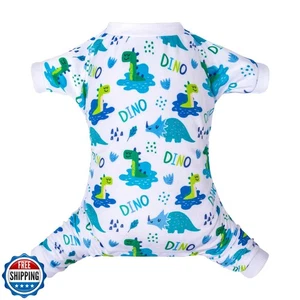 CuteBone Soft and Stretchy Dog Pajamas - Cozy Pet Jammies Breathable Jumpsuit - Picture 1 of 5