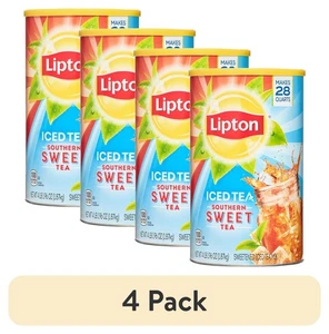 4er Pack 28 Quart Southern Sweet Pulver Tee Mischung Erfrischendes Getränk Fettfrei - Bild 1 von 8