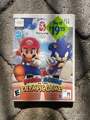 Mario and Sonic at the Olympic Beijing 2002 Nintendo Wii CIB Complete Manual VG - Image 1 of 4
