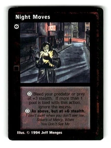1994 White Wolf Jyhad Trading Card Game  Night Moves - Picture 1 of 4