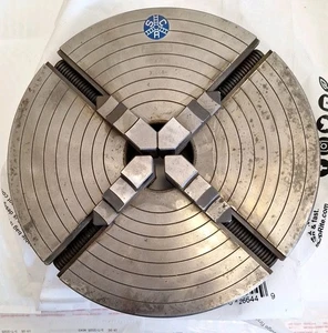 SCA Skand Chuckfabriks Tyringe 12" Independent 4 jaw lathe chuck No 3CC684 USED - Picture 1 of 12