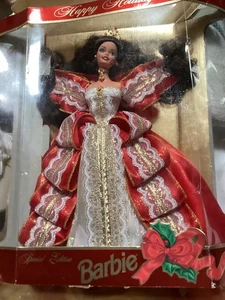 Happy Holidays Barbie Fashion Doll Special Edition 17832 Brunette Vintage 1997 - Bild 1 von 15