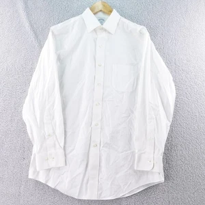 Camisa de vestir Brooks Brothers Regent de algodón blanca sin hierro 15 1/2 32/33 para hombre - Imagen 1 de 6