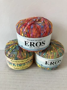 3 Hilos Eros Plymouth Nylon Multicolor 165 Yardas Hecho en Italia - Imagen 1 de 6