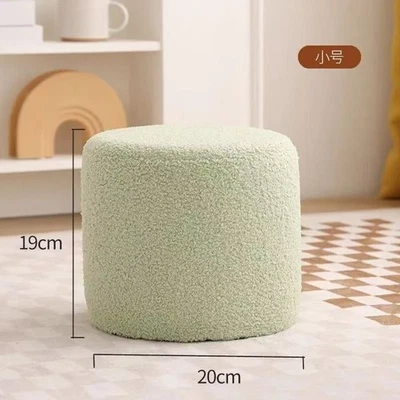 Soft Ottoman Pouf With Memory Foam, Foot Rest For Home, Easy Assembly, White - Image 1 of 4