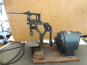 Antique Vintage Strap Mini Drill BENCH Press - Picture 1 of 14