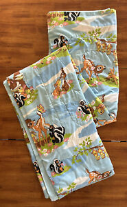 Vintage Disney Sears Bambi  Twin Comforter Blanket 1970’s