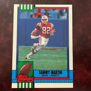 1990 Topps TIFFANY Set SAMMY MARTIN ROOKIE #422 PATRIOTS ** COME NUOVO ** ALTA QUALITÀ - Foto 1 di 2