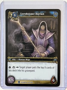 2006 World Of Warcraft LOREKEEPER DARIAN Rare #202 Heroes Of Azeroth WoW NM/Mint - Picture 1 of 2