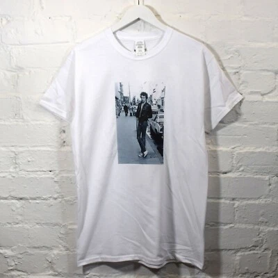 Actual Fact Sid Vicious BW Sex Pistols Printed White T-shirt Punk Tee