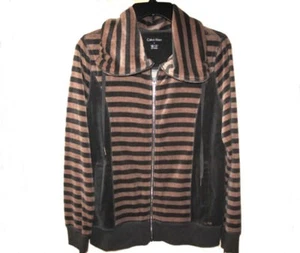 Neu Calvin Klein Damen Freizeit Sport Jacke braun-grau Small 69,50 $ - Bild 1 von 10