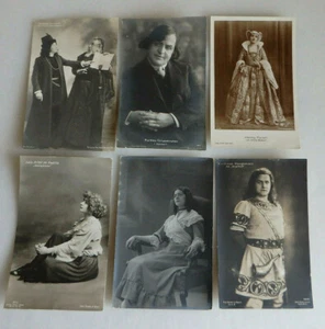 6 Portrait Fotopostkarten aus Oper und Schauspiel um/ab 1910 (75033) - Bild 1 von 5