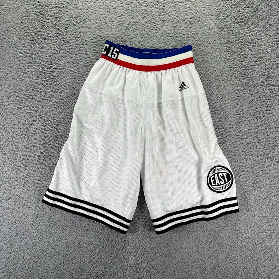 Adidas All-Star Eastern Conference Authentic NBA NYC 15 Shorts Mens Small White - Image 1 of 4