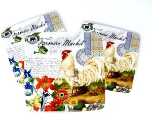 Michel Design Bauernmarkt Dessert/Vorspeise Pappteller 24 Stück 7,5" Quadrat - Bild 1 von 3